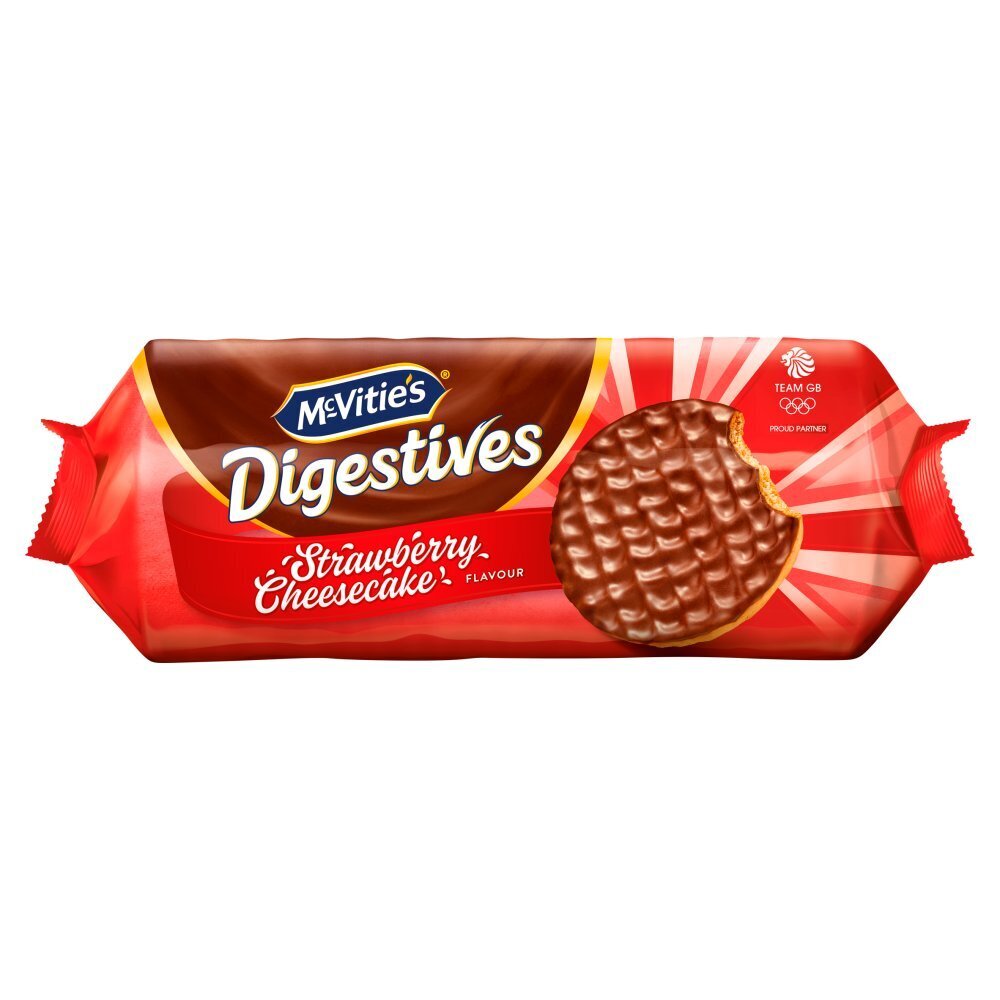 Mcvitie'S Strawberry Cheesecake Digestive Biscuits 243G