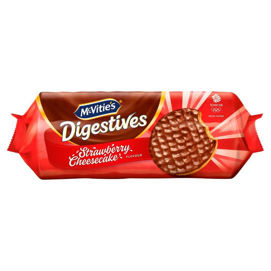 Mcvitie'S Strawberry Cheesecake Digestive Biscuits 243G