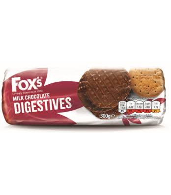 Fox's Milk Chocolate Digestive Biscuit 300g, Imported From UK