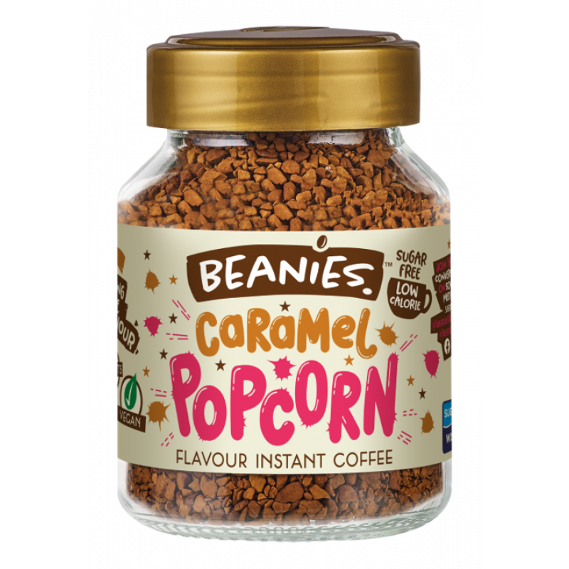 BEANIES CARAMEL POCORN INSTANT COFFEE 50G