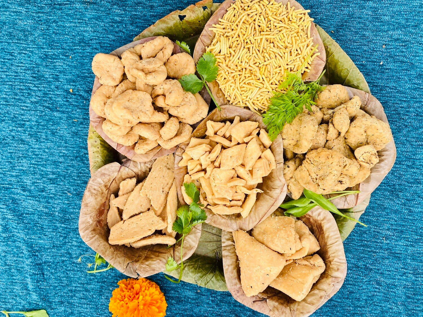 Allahabad's Pure Desi Ghee Namkeen Combo 1.5Kg - 6 Varieties (250g Each)
