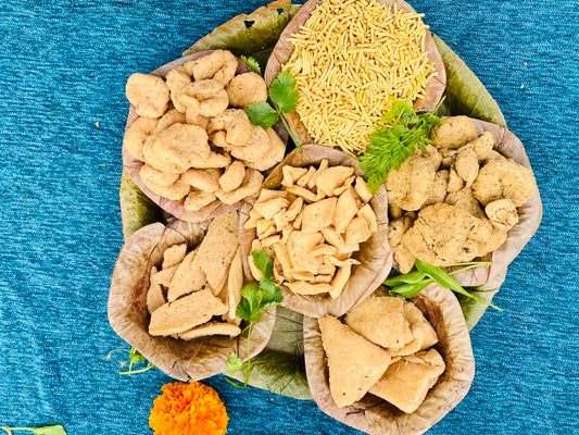 Allahabad's Pure Desi Ghee Namkeen Combo 1.5Kg - 6 Varieties (250g Each)